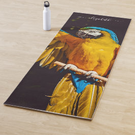 Hübsches Gelbbvögeltier Yogamatte