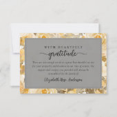 Hübsches Gelbes Beileid Beerdigung Dankeskarte (Vorderseite)