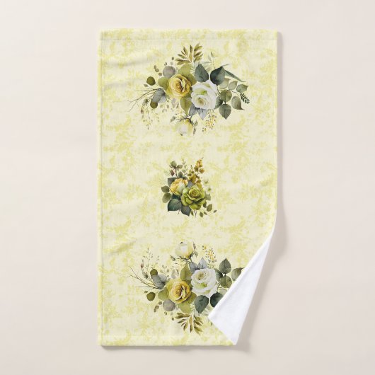 Hübsches Gelbes Blumendach Handtuchhalter-Set Badhandtuch Set (Handtuch)