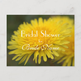 Hübsches gelbes Brautparty aus der Blume Einladungspostkarte