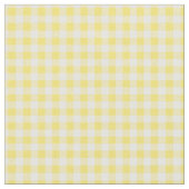 Hübsches Gelbes Gingham Prüfmuster Stoff (Nahaufnahme)