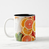 Hübsches Gemüse Zweifarbige Tasse (Links)