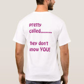 Hübsches genannt T-Shirt (Rückseite)