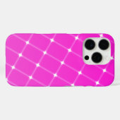 Hübsches geometrisches Muster in Hot Pink Magenta Case-Mate iPhone Hülle (Rückseite (Horizontal))