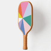 Hübsches geometrisches und Niedlich gestreiftes Pi Pickleball Schläger (Links)