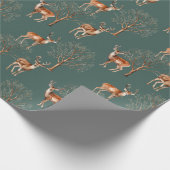 Hübsches Geschenk für Wildtiere Geschenkpapier (Ecke)