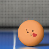 Hübsches Gesicht. Emoji. Emoticon. Liebe Sie! Tischtennisball (Netto)