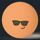 Hübsches Gesicht. Emoji. Emoticon. Mr. Cool! Tischtennisball<br><div class="desc">Abrufbar unter:http://www.zazzle.com/produkto</div>