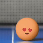 Hübsches Gesicht. Emoji. Emoticon. Tischtennisball (Netto)