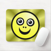 Hübsches Gesicht (Farbe ich) - Gelb - v2 Mousepad (Mit Mouse)