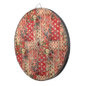 Hübsches gestörtes Aussehen Vintages Shabby Chic Dartscheibe (Vorderseite rechts)