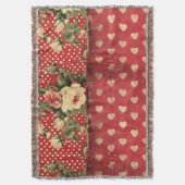 Hübsches gestörtes Aussehen Vintages Shabby Chic Decke (Vorderseite Vertikal)