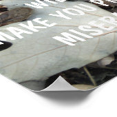 Hübsches Gifteiche-Warnposter Poster (Ecke)