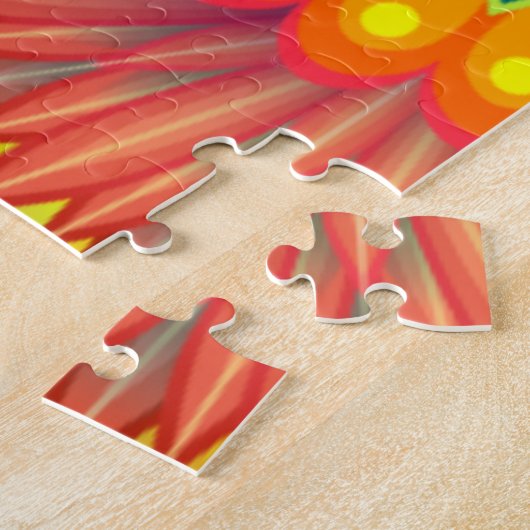 Hübsches Glück Abstrakte Blume, die Geschenke hera Puzzle (Seite)