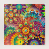 Hübsches Glück Abstrakte Blume, die Geschenke hera Puzzle (Horizontal)