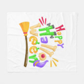 Hübsches glückliches Design Fleecedecke (Vorderseite (Horizontal))