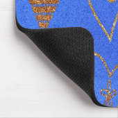 Hübsches Gold-Herz-Mouse-Pad Mousepad (Ecke)