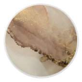 Hübsches Gold-Light-Marmor Keramikknauf (Vorderseite)