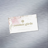 Hübsches Gold und rosa Farbe Magnetische Visitenkarte (Beispiel)