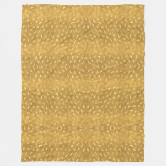 Hübsches Goldbezauberndes abstraktes Fleecedecke (Vorderseite)