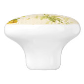 Hübsches, goldgelbes Bauernhaus Keramikknauf (Seitenansicht)