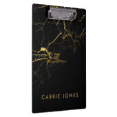 Hübsches Goldgräber im Schwarzen Marmor Klemmbrett (Rechts)