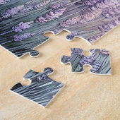 Hübsches Graupferd Stehend in Lavendel Puzzle (Seite)