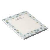 Hübsches grünes Blätter Muster vom Schreibtisch de Notizblock (angewinkelt)