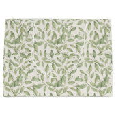 Hübsches grünes Blattwerk Große Geschenktüte (Vorderseite)