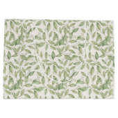 Hübsches grünes Blattwerk Große Geschenktüte (Rückseite)