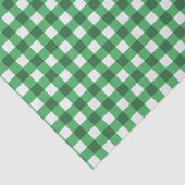 Hübsches grünes Gingham-Prüfmuster Seidenpapier (Ausschnitt)