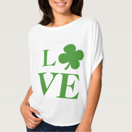 Hübsches grünes Kleeblatt Liebe St Patricks Day Tri-Blend Shirt