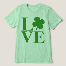 Hübsches grünes Kleeblatt Liebe St Patricks Day Tri-Blend Shirt