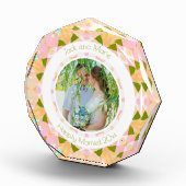 Hübsches, grünes Rosa-Hochzeitsgeschenk für Keepak Fotoblock (Rechts)