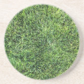 Hübsches Grüngras-Foto-Textur-Muster Spaß Getränkeuntersetzer (Vorne)