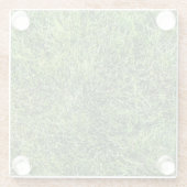 Hübsches Grüngras-Foto-Textur-Muster Spaß Glasuntersetzer (Rückseite)