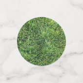 Hübsches Grüngras-Foto-Textur-Muster Spaß Konfetti (Klein Vorderseite)