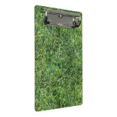 Hübsches Grüngras-Foto-Textur-Muster Spaß Mini Klemmbrett (Schrägansicht)