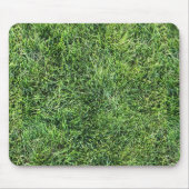 Hübsches Grüngras-Foto-Textur-Muster Spaß Mousepad (Vorne)