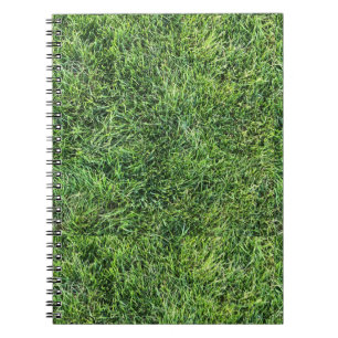 Hübsches Grüngras-Foto-Textur-Muster Spaß Notizblock