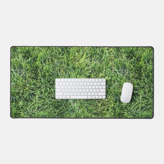 Hübsches Grüngras-Foto-Textur-Muster Spaß Schreibtischunterlage (Tastatur & Maus)