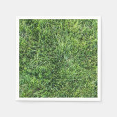 Hübsches Grüngras-Foto-Textur-Muster Spaß Serviette (Vorderseite)