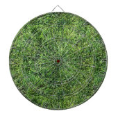 Hübsches Grüngras-Textur-Muster für Foto-Spaß Dartscheibe (vorne)