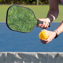 Hübsches Grüngras-Textur-Muster für Foto-Spaß Pickleball Schläger