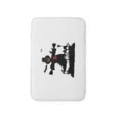 Hübsches Halbwunder-Design mit Schaukel Badematte (Vorderseite Vertikal)