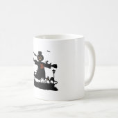 Hübsches Halbwunder-Design mit Schaukel Kaffeetasse (VorderseiteRechts)