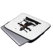 Hübsches Halbwunder-Design mit Schaukel Laptopschutzhülle (Vorne Knopf)