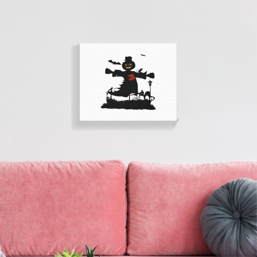 Hübsches Halbwunder-Design mit Schaukel Leinwanddruck (Insitu (Wohnzimmer))