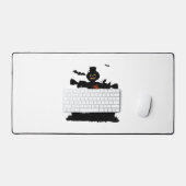 Hübsches Halbwunder-Design mit Schaukel Schreibtischunterlage (Tastatur & Maus)