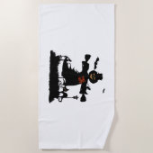 Hübsches Halbwunder-Design mit Schaukel Strandtuch (Vorderseite)